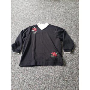 00s Christmas Poinsettia‎ Sweatshirt